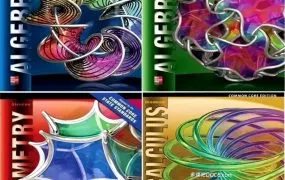 Glencoe Senior Maths 美国加州高中数学教材 Algebra 1+2, Geometry, Precalculus分册PDF电子版下载 全4册4000页深度解析