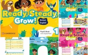 Cambridge Ready, Steady, Grow! 剑桥少儿英语启蒙教材全三级PDF电子版学生书教师书练习册闪卡 音频视频 白板软件 百度网盘下载