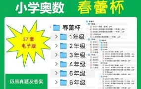 2025春蕾杯竞赛资料合集 小学1-6年级数学竞赛真题+CL试卷+答案解析 PDF电子版 百度网盘下载