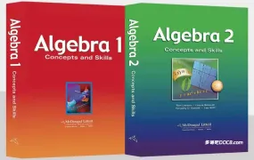 McDougal Littell Algebra 1, Geometry, Algebra 2 Concepts and Skills 美国高中数学教材代数1+几何+代数2 PDF电子版 百度云网盘下载