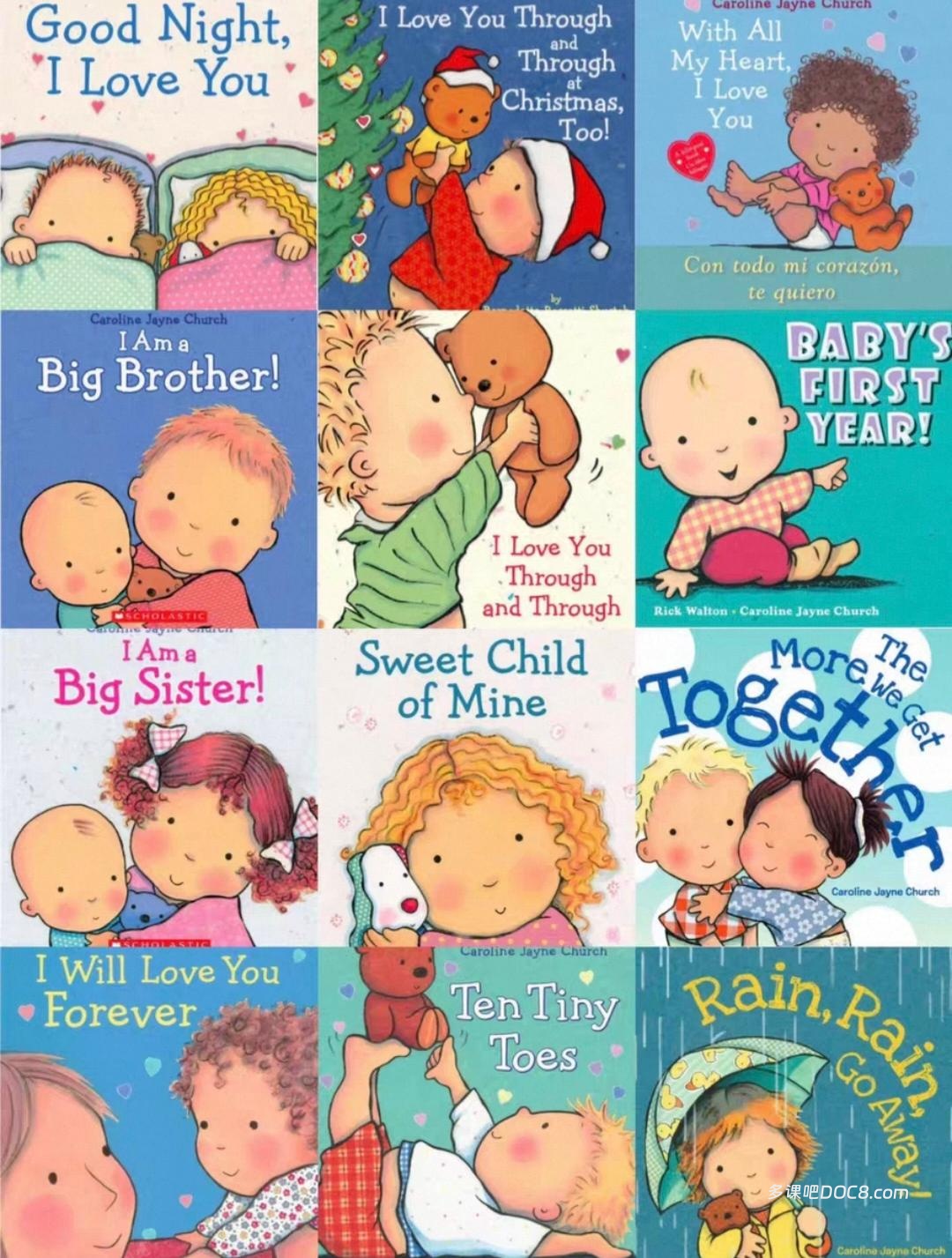 Caroline Jayne Church 卡罗琳·杰恩·丘奇 爱的晚安故事系列绘本合集 13册高清PDF电子版+独家MP3音频 百度云网盘下载
