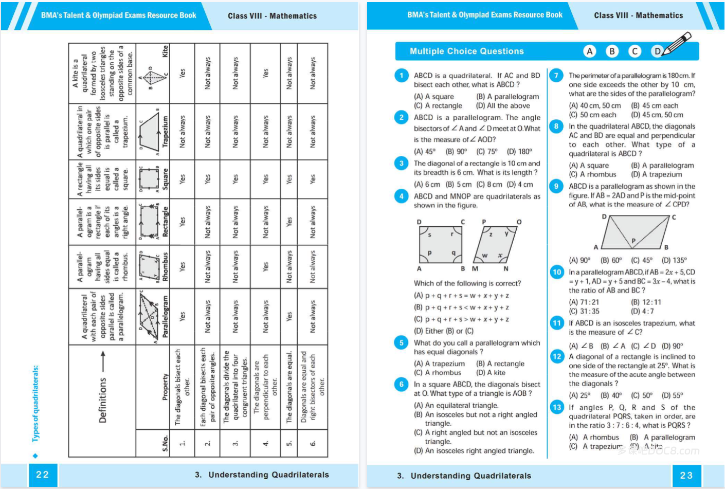 Talent and Olympiad Exams Resource Book Mathematics Class 7-9 BMA天资与奥林匹克考试资源书数学7-9年级PDF内页截图