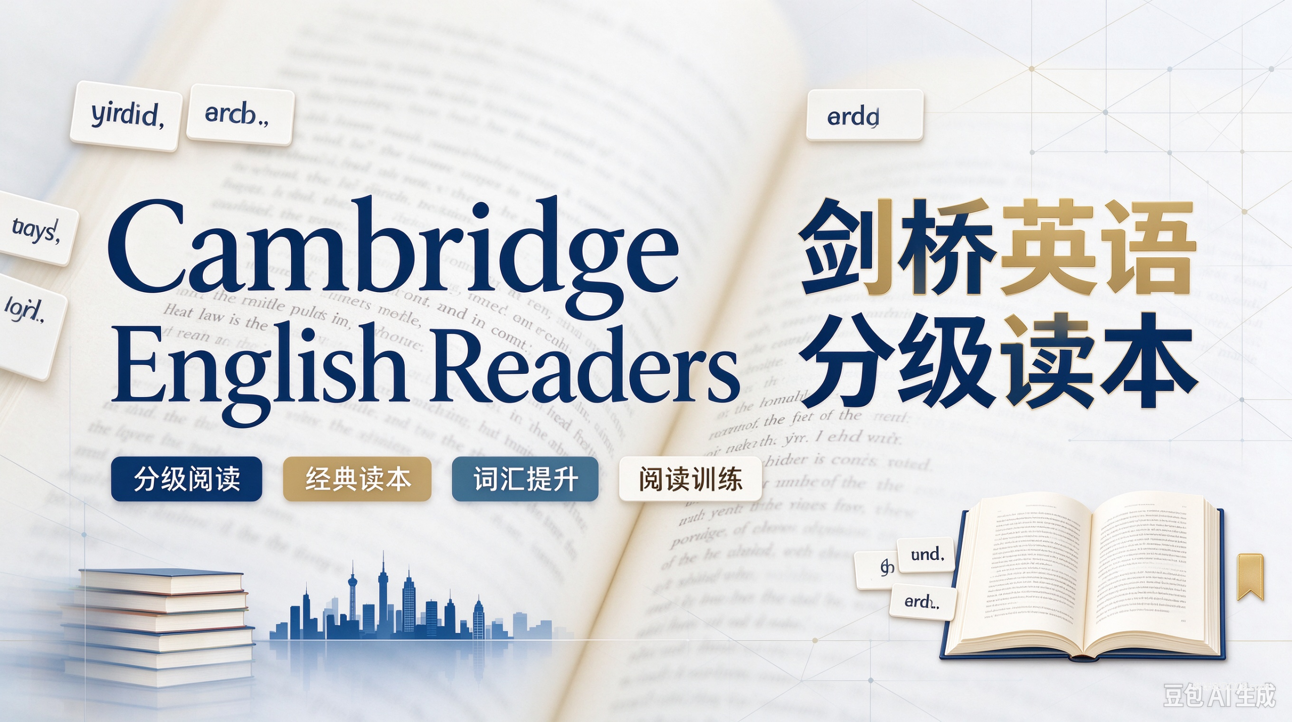 Cambridge English Readers 剑桥英语分级读本全7级90册原创小说PDF电子版+MP3音频下载